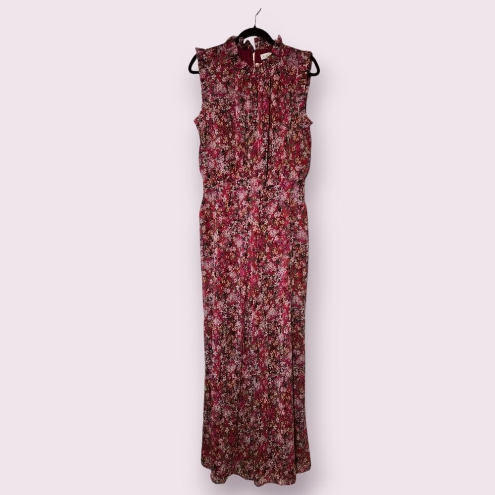 NWT Anthropologie Ali & Jay Floral Ruffled Troubadour Jumpsuit Size  L